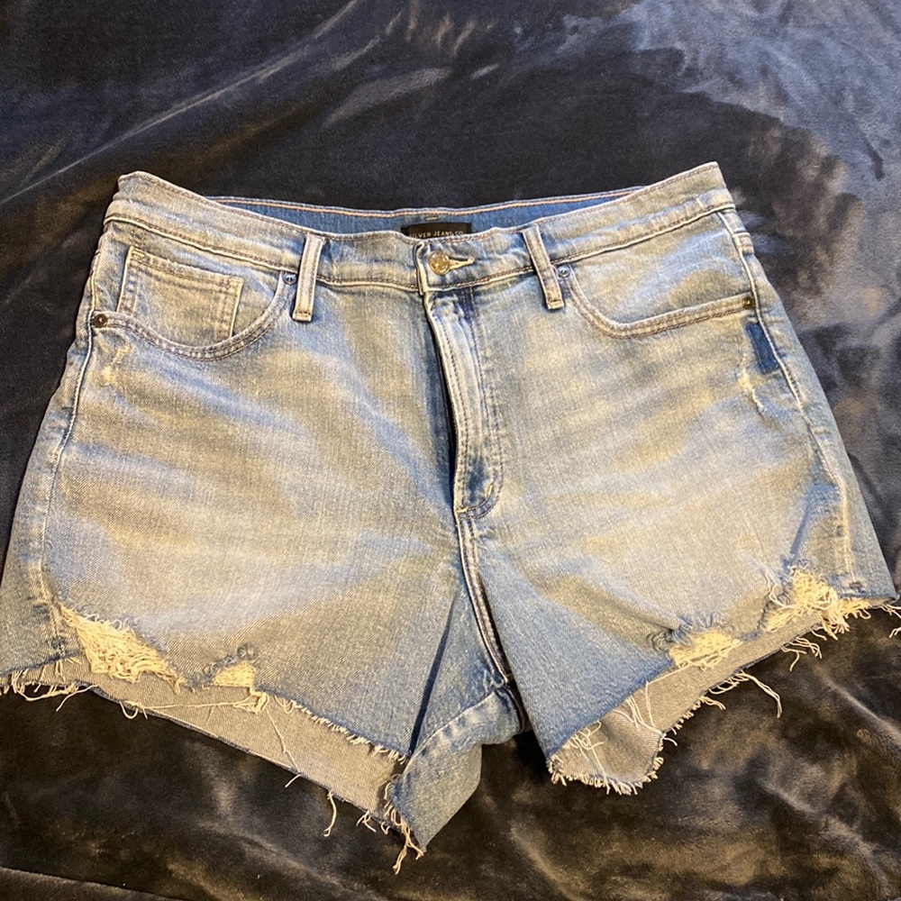 Silver Jeans high-rise Frisco shorts